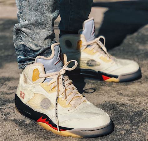 air jordan 5 x off white.